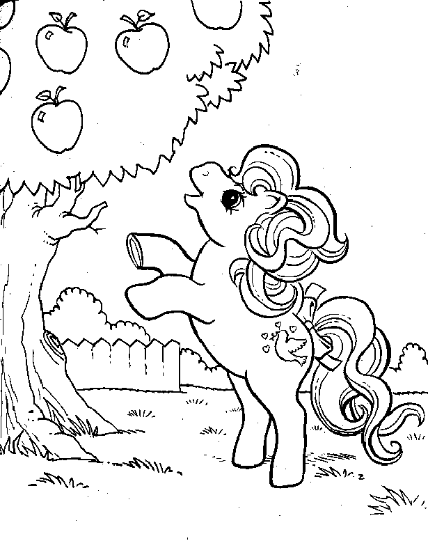 Plansa de colorat cu My Little Pony 54 66